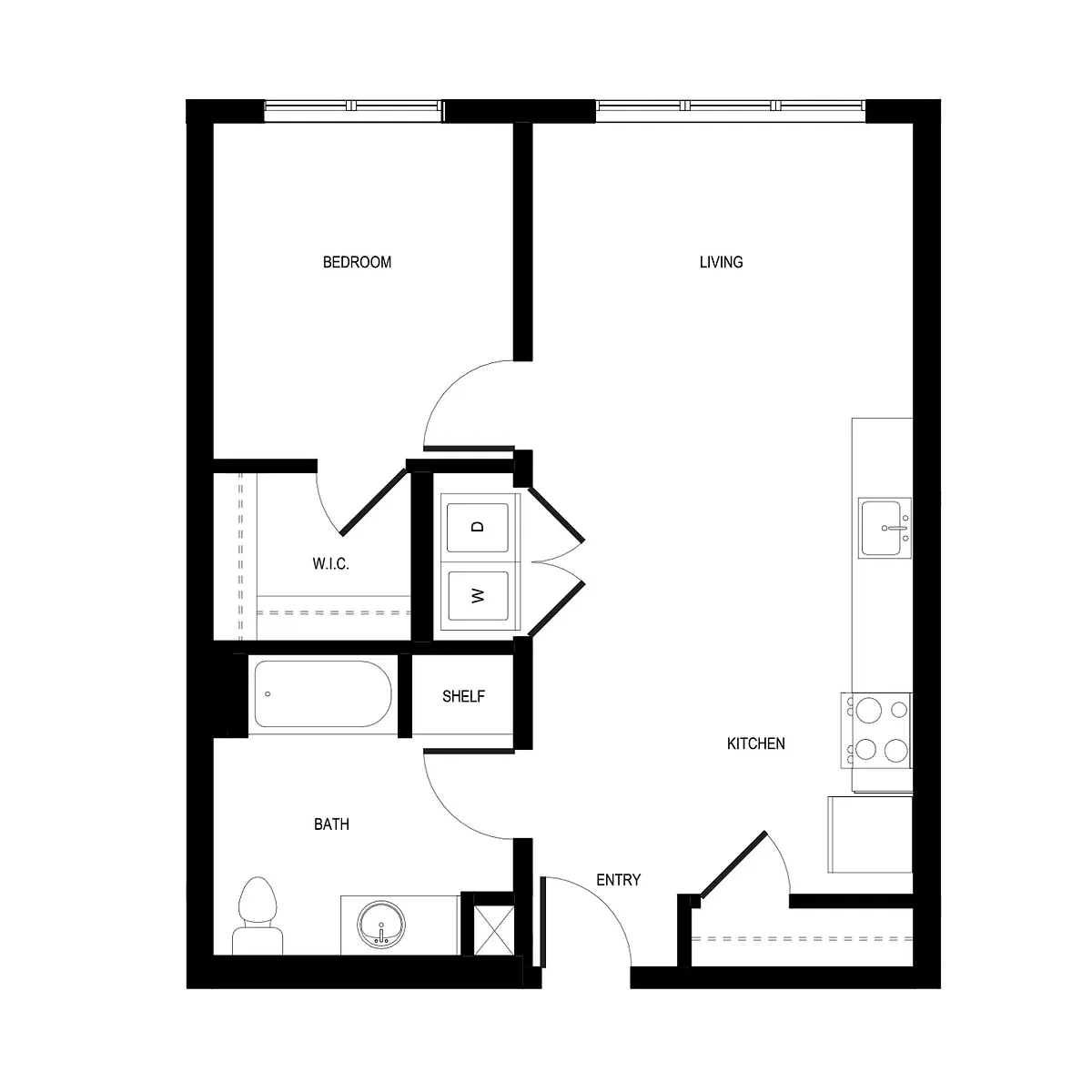 Floor plan 1X1 - C8