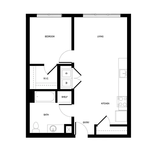 Floor plan 1X1 - C8