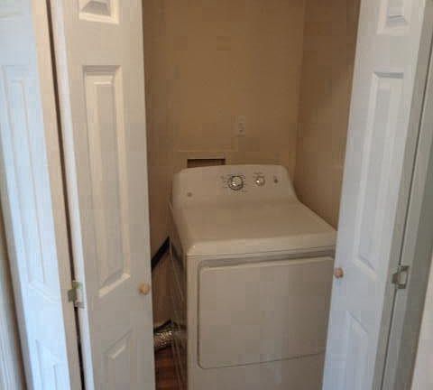 New washer and dryer - first floor