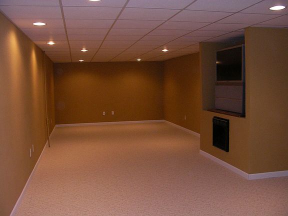 Finished Family Room in Basement
