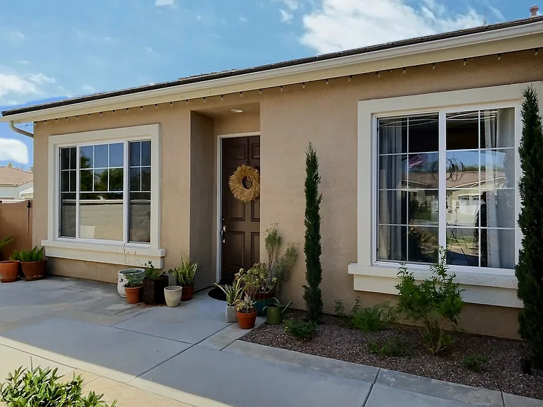 shared courtyard with house and casita