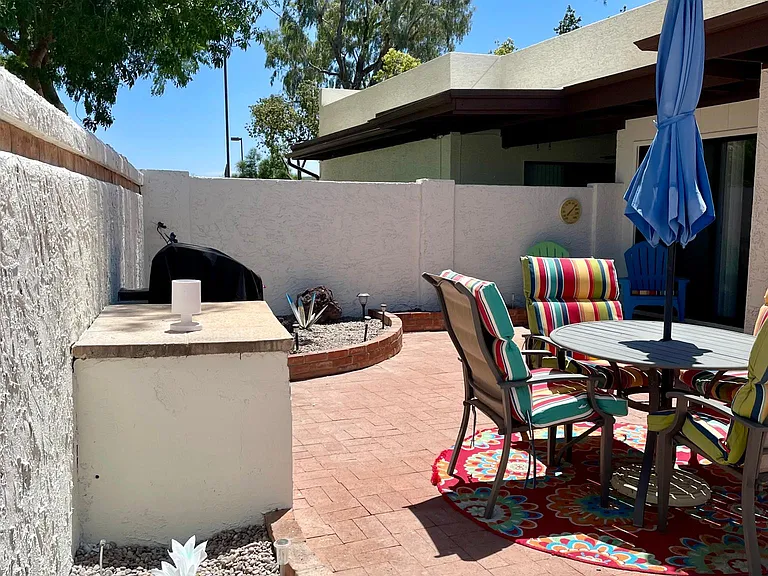 Patio with grill