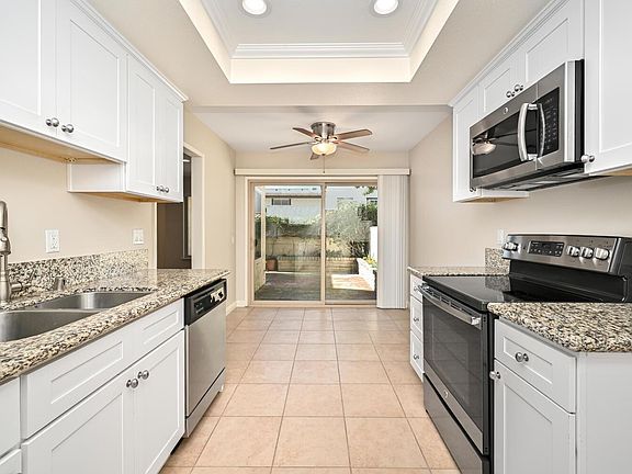 Dining space at end of kitchen.
