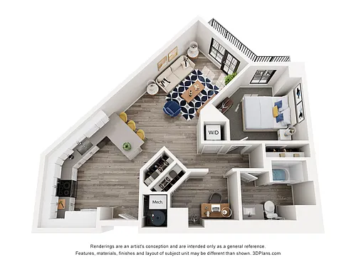 Floor plan Moon Wake - B1.F