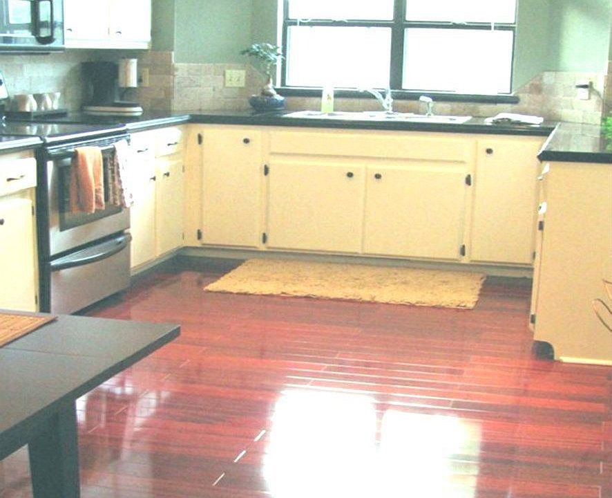New granite countertops, new stove, new built-in microwave and new wood floors
