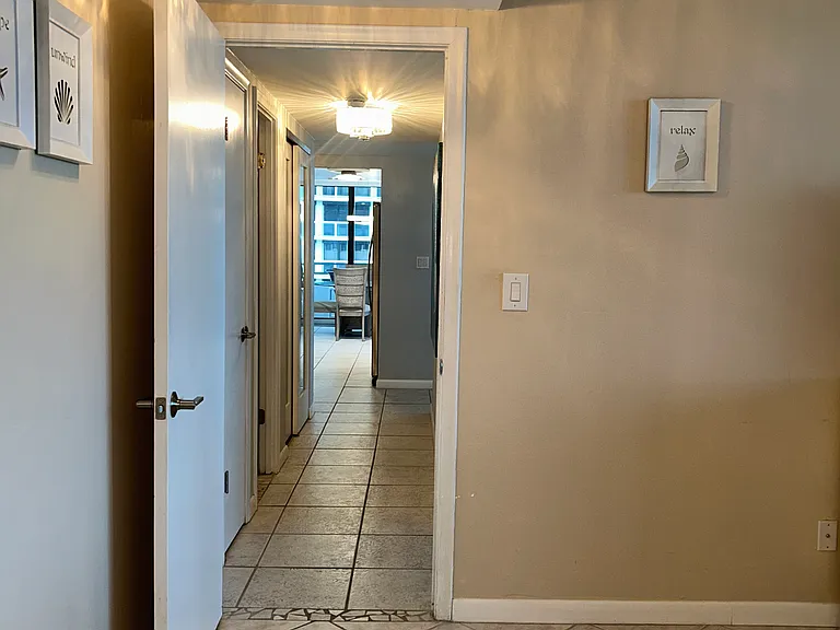 View of hallway from Primary bedroom