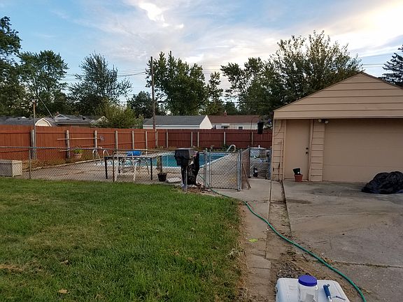 Partial back yard view.