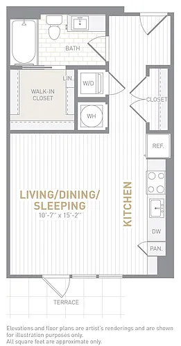 Floor plan Studio-S03