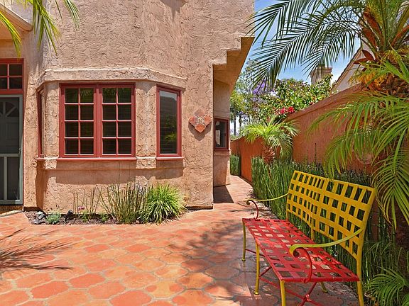 This gated complex also has a security gate from the street.