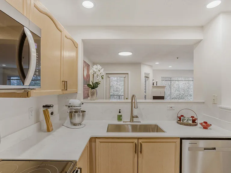 13. Kitchen with a deep stainless-steel sink