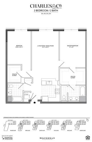 Floor plan Two Bedroom 51 Line
