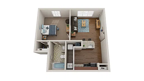 Floor plan 1X1