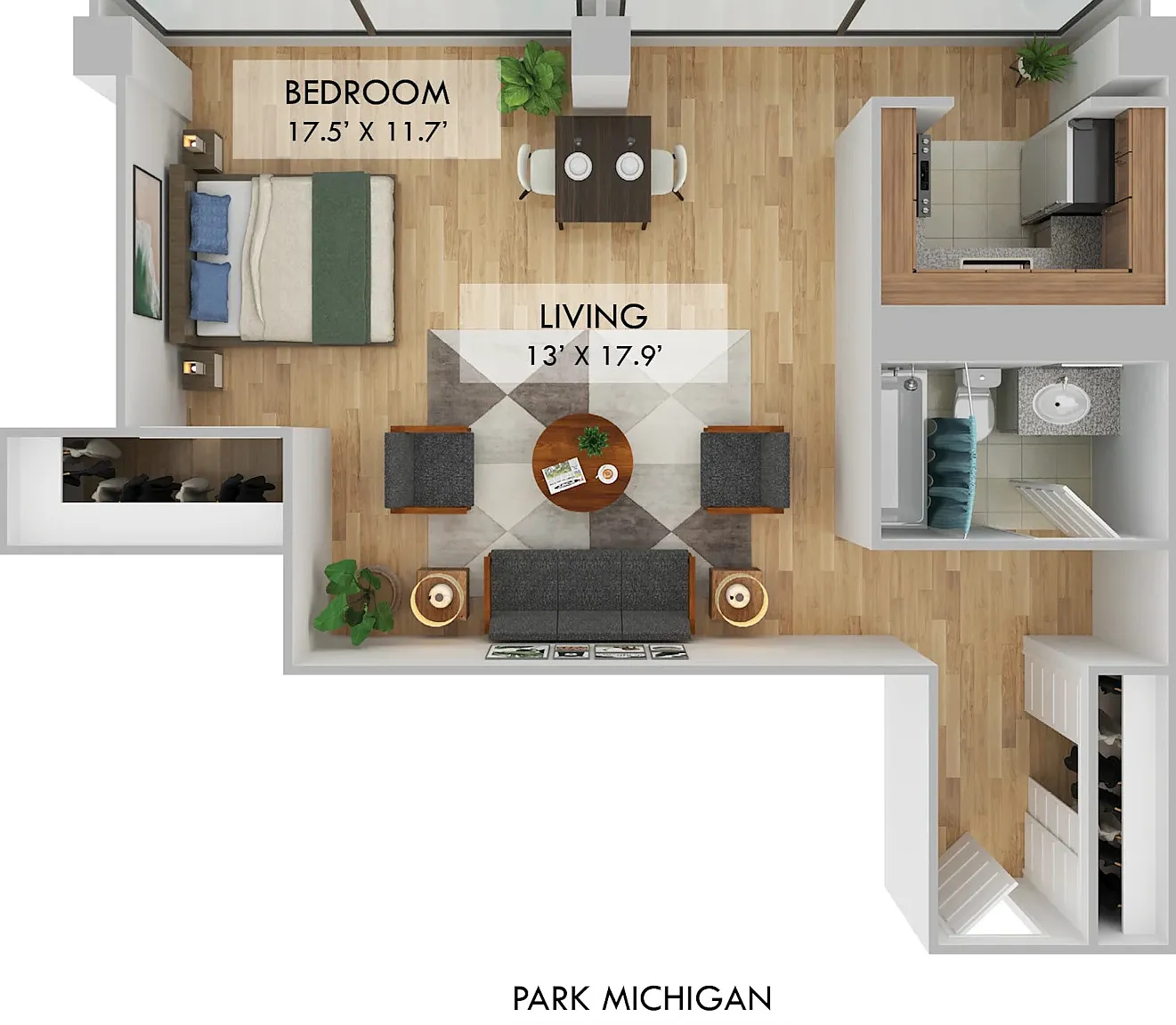Studio, 1.0 bath, 567 sqft, $2,079 — Photo 4