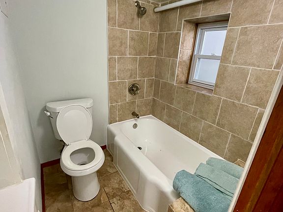 Lower-level full bathroom.
