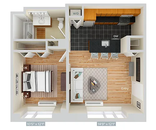 Floor plan Furnished-f-A2T-652