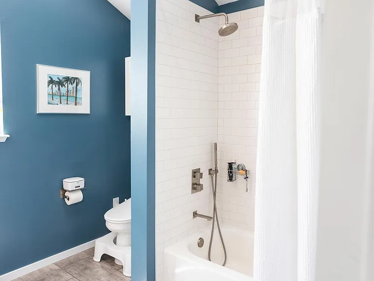 Primary bath (upstairs) - bidet toilet & heated floors