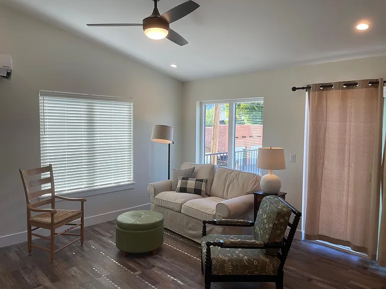 Family Room that steps out to the deck