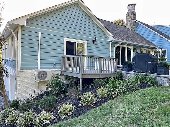 Deck and side garden
