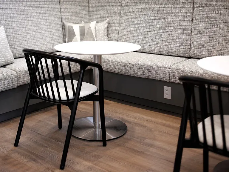 Resident lounge with coworking spaces