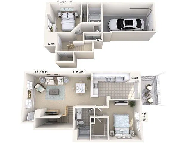 Floor plan B1TG-1227-Tra