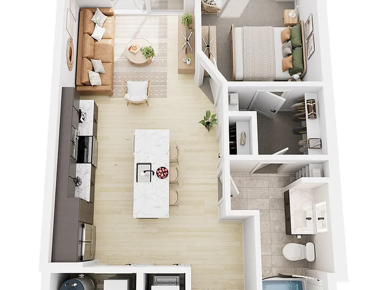 1 Bedroom 1 Bedroom