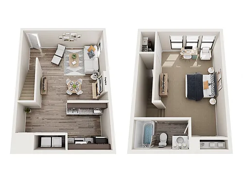 Floor plan The Cypress Townhome