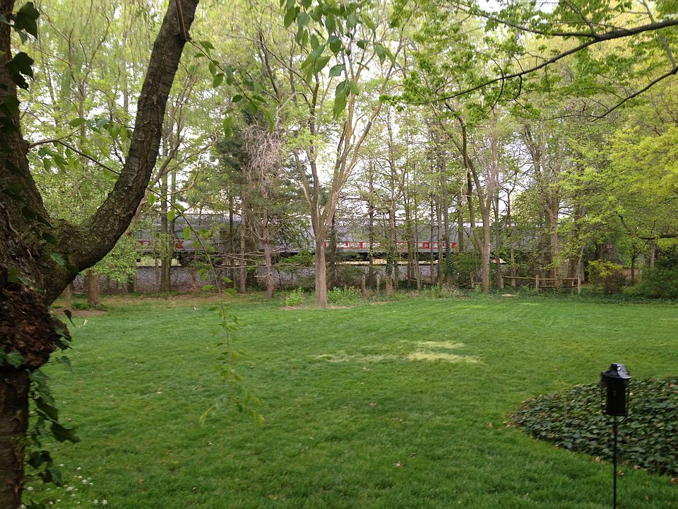 Backyard view from deck