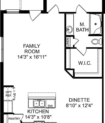 The Camilla A Townhome Exterior Unit Floor Plan