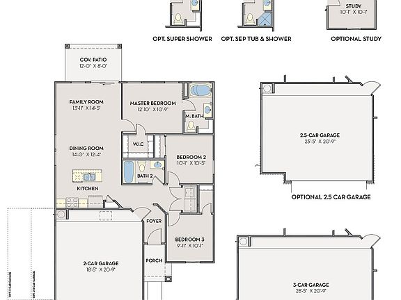 3 Car Garage Floor Plan Sta Rosa