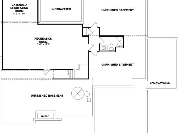 Floor plan lower level