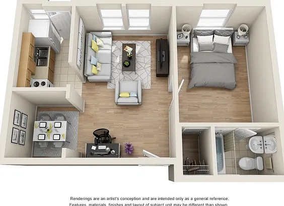 1 Bedroom | 1 Bathroom 1 Bedroom | 1 Bathroom