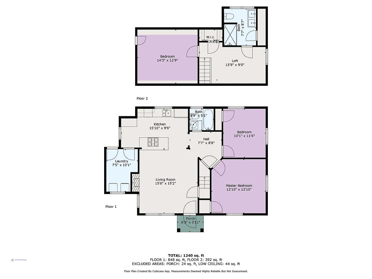 Floorplan of Hunsucker's Place located within walking distance of Cone Hospital and Downtown Greensboro - 905 W Wendover Ave