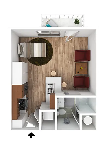 Floor plan Micro Studio