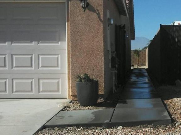 Sidewalk to back