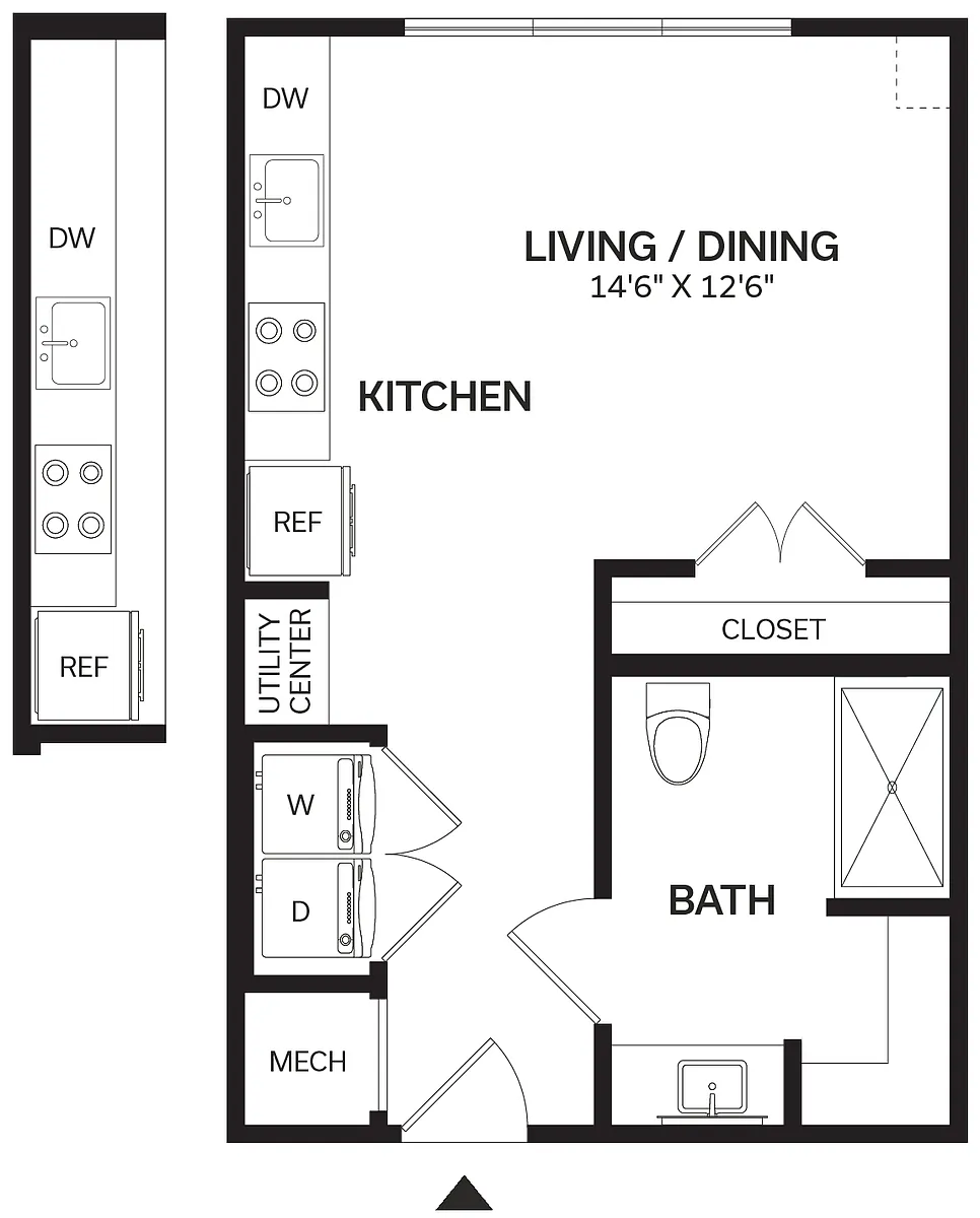 Floor plan Studio-S2
