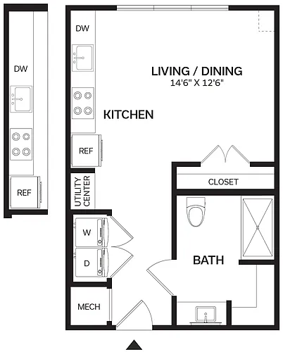 Floor plan Studio-S2