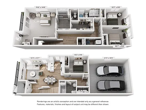 Floor plan The Fillmore - Townhome 4