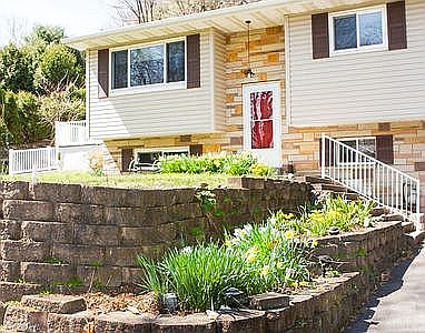 Landscape block flower boxes