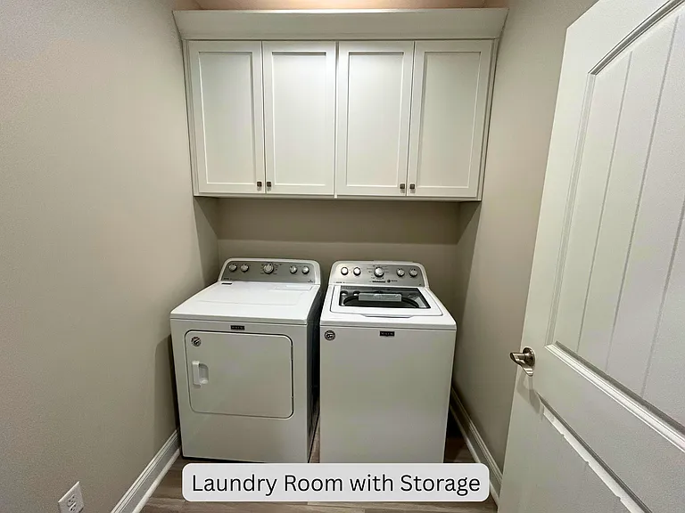 Laundry room with storage
