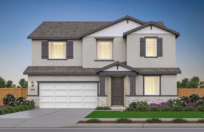 Plan 4 Modern Farmhouse Exterior C