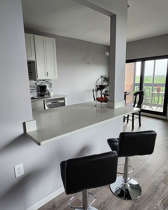 Open Concept--quartz counter