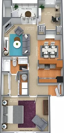 1 Bed, 1 Bath w/ Den- Updated 1 Bed, 1 Bath w/ Den- Updated