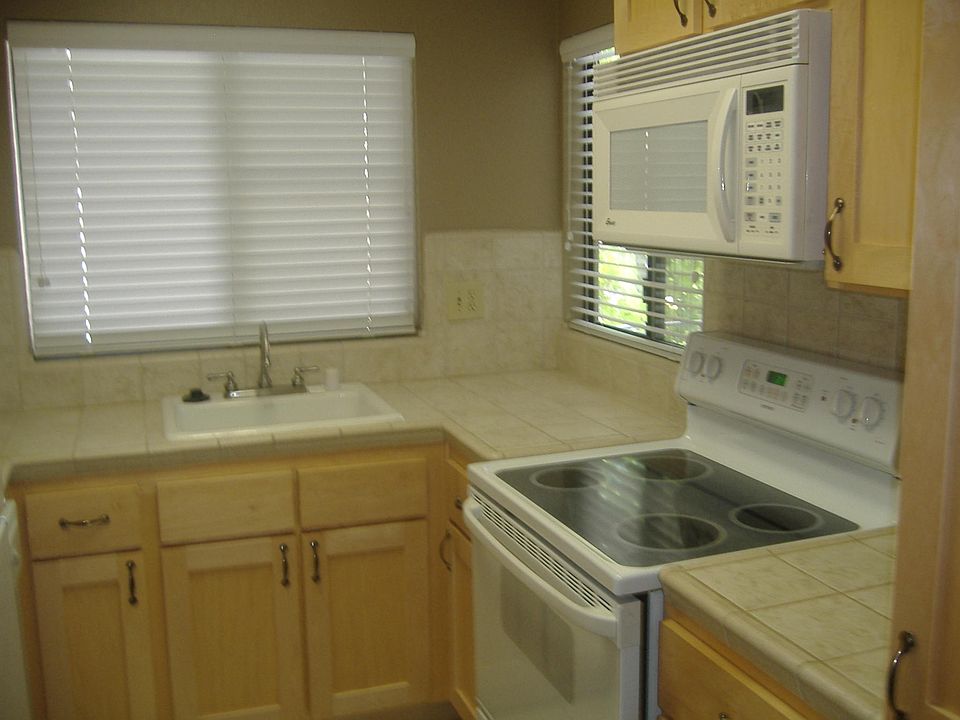 Light and airy kitchen with two windows
