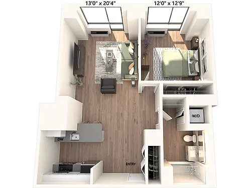Floor plan A12-Renovated