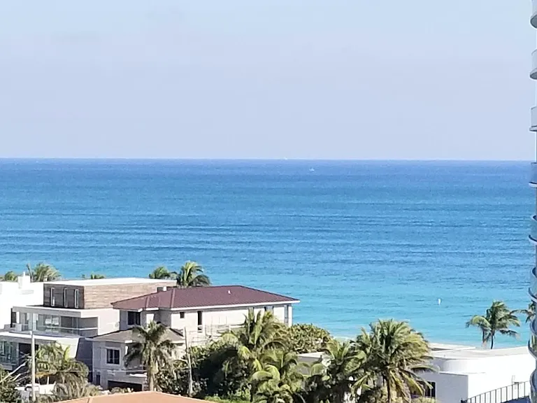 Ocean view throughout; living room, balcony & master bedroom