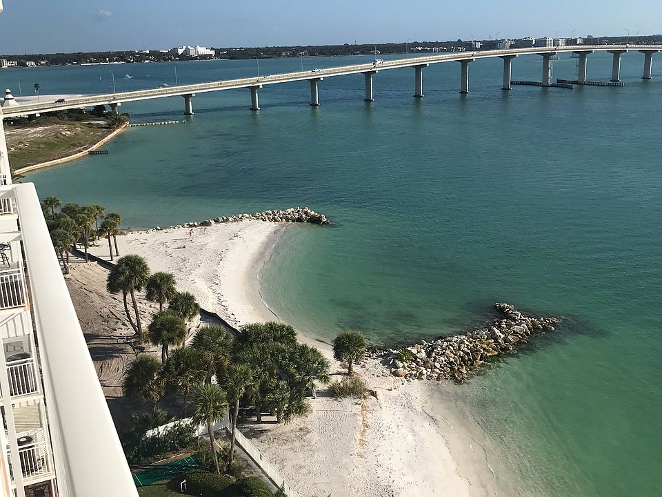 Sand Key Bridge to left of b
