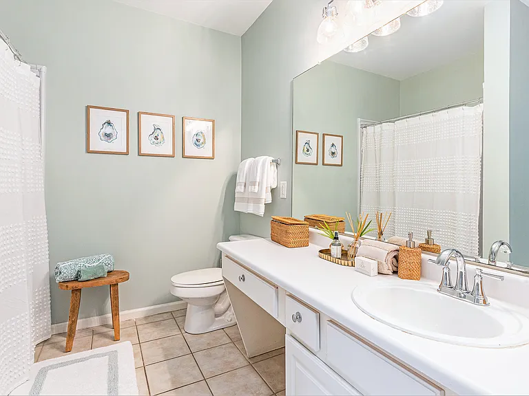 Bathroom 1 with walk-in shower