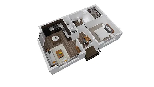 Floor plan 1 Bedroom Floor Plans