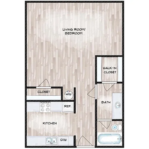 Floor plan Studio