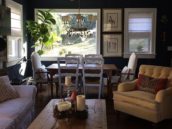 Big picture frame window that allows an abundance of natural light coming through in the mornings.